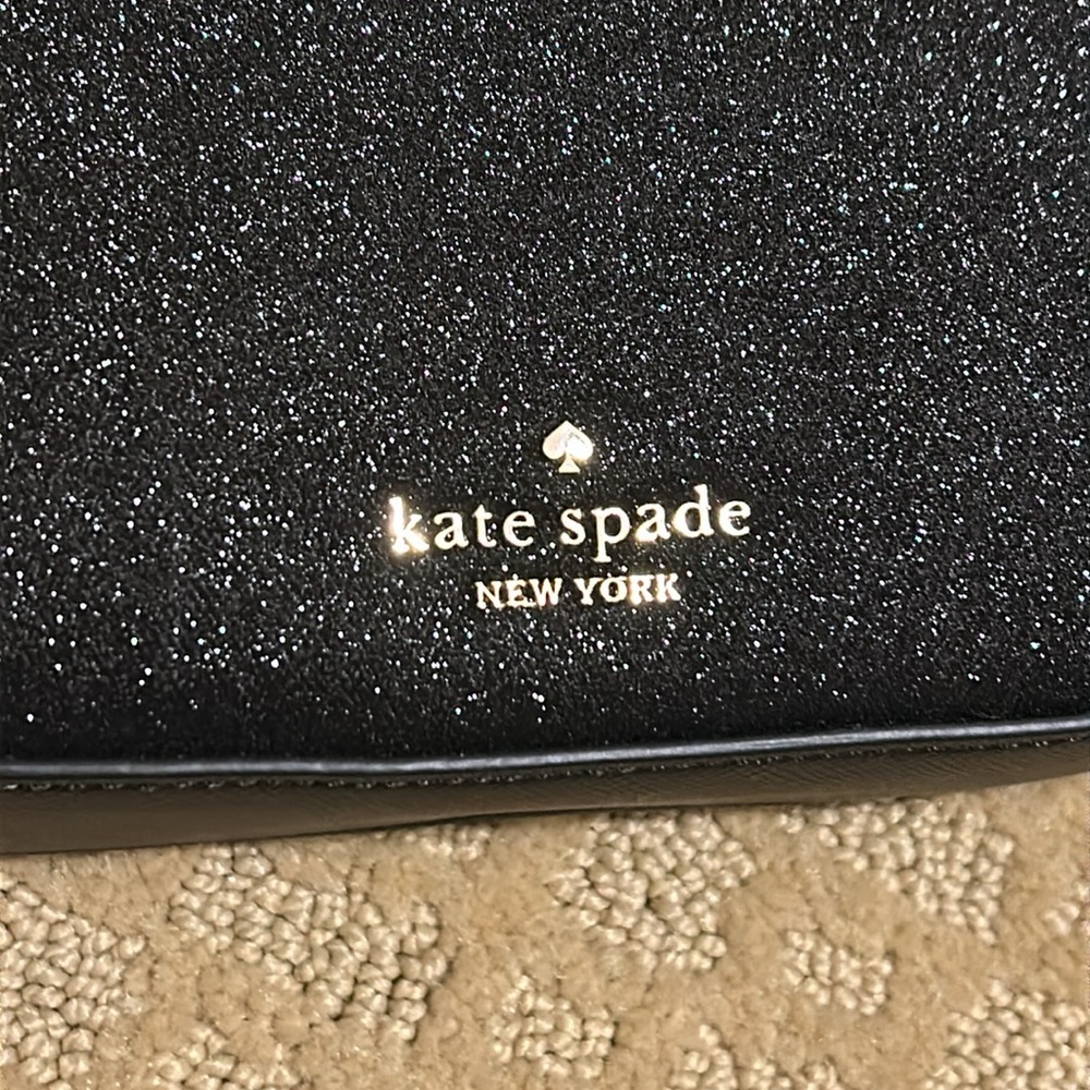 Kate Spade New York Glimmer Glitter Shoulder Bag in Black NWT - Picture 4 of 11